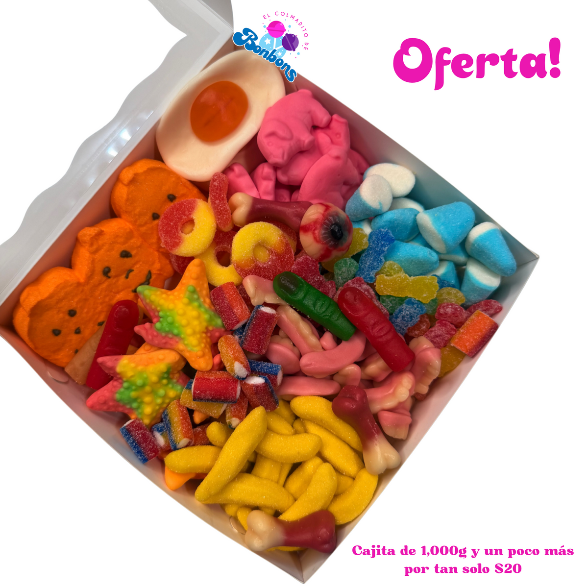 OFERTA! CAJITA DE 1,000g Y UN POCO MÁS