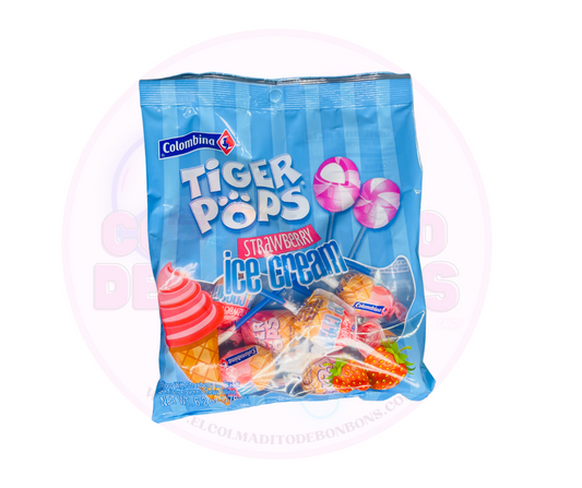 TIGER POPS STRAWBERRY ICE CREAM