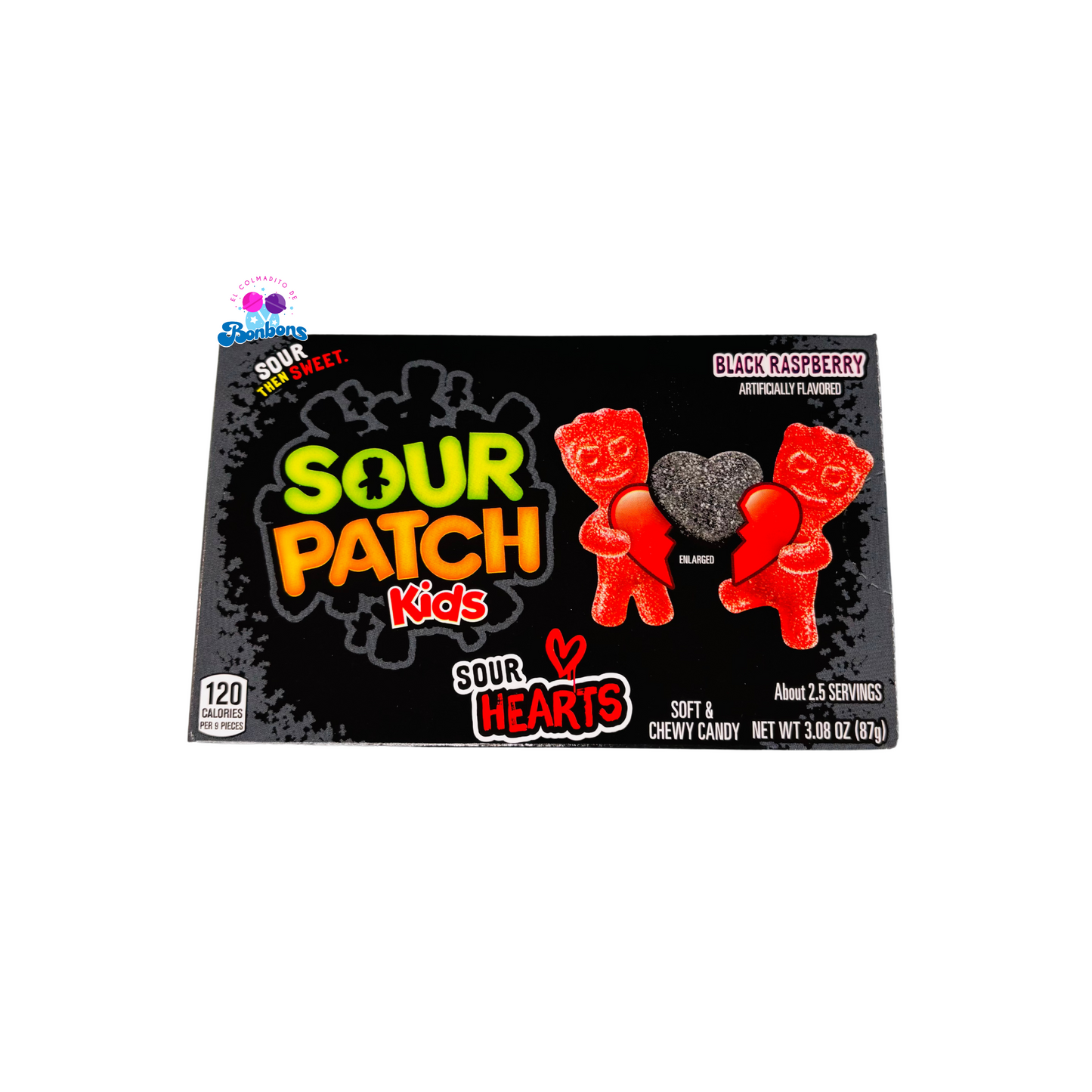 SOUR PATCH KIDS SOUR HEARTS BLACK RASPBERRY