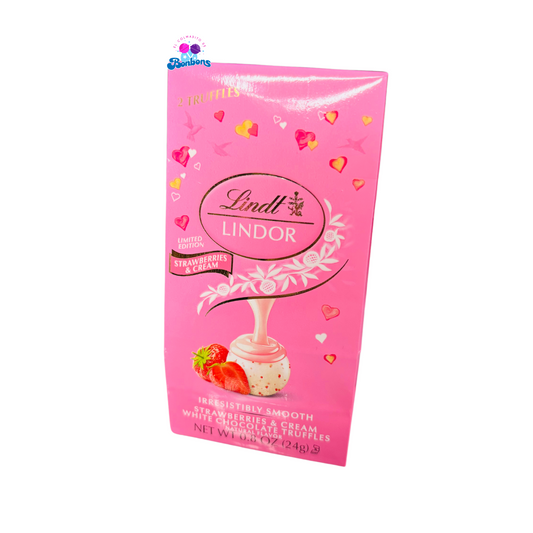 LINDT LINDOR MINI STRAWBERRIES & CREAM