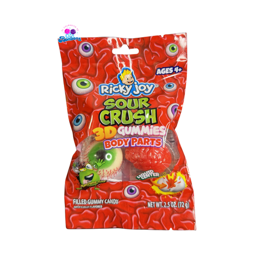 RICKY JOY SOUR CRUSH 3D GUMMIES BODY PARTS