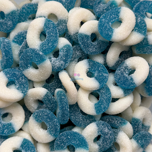 GUMMI BLUE RASPBERRY RINGS