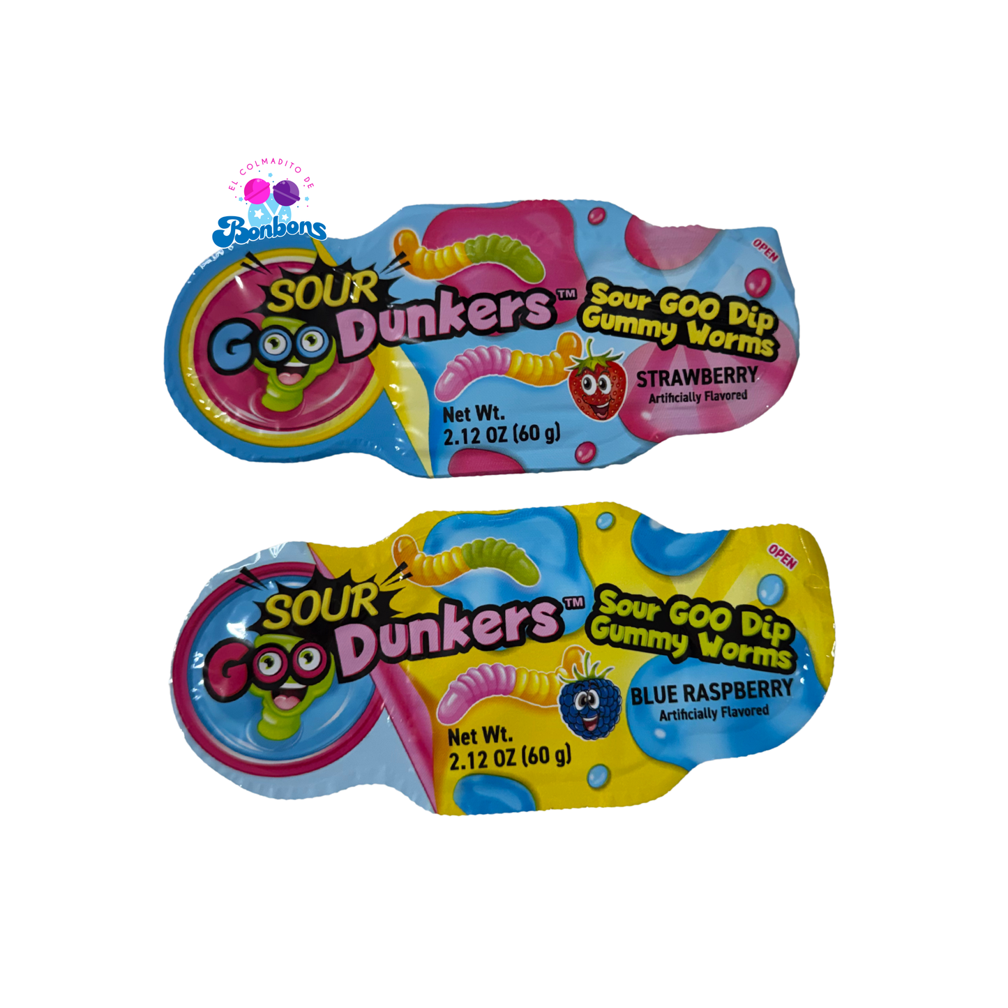 SOUR GOO DUNKERS GUMMY WORMS DIP