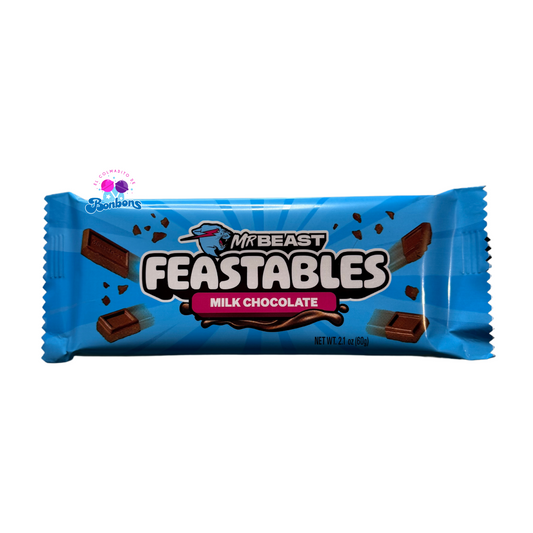 FEASTABLES MILK CHOCOLATE (BARRA TAMAÑO REGULAR)