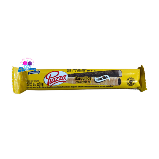 PIAZZA BARQUILLOS CON CREMA DE NUCITA