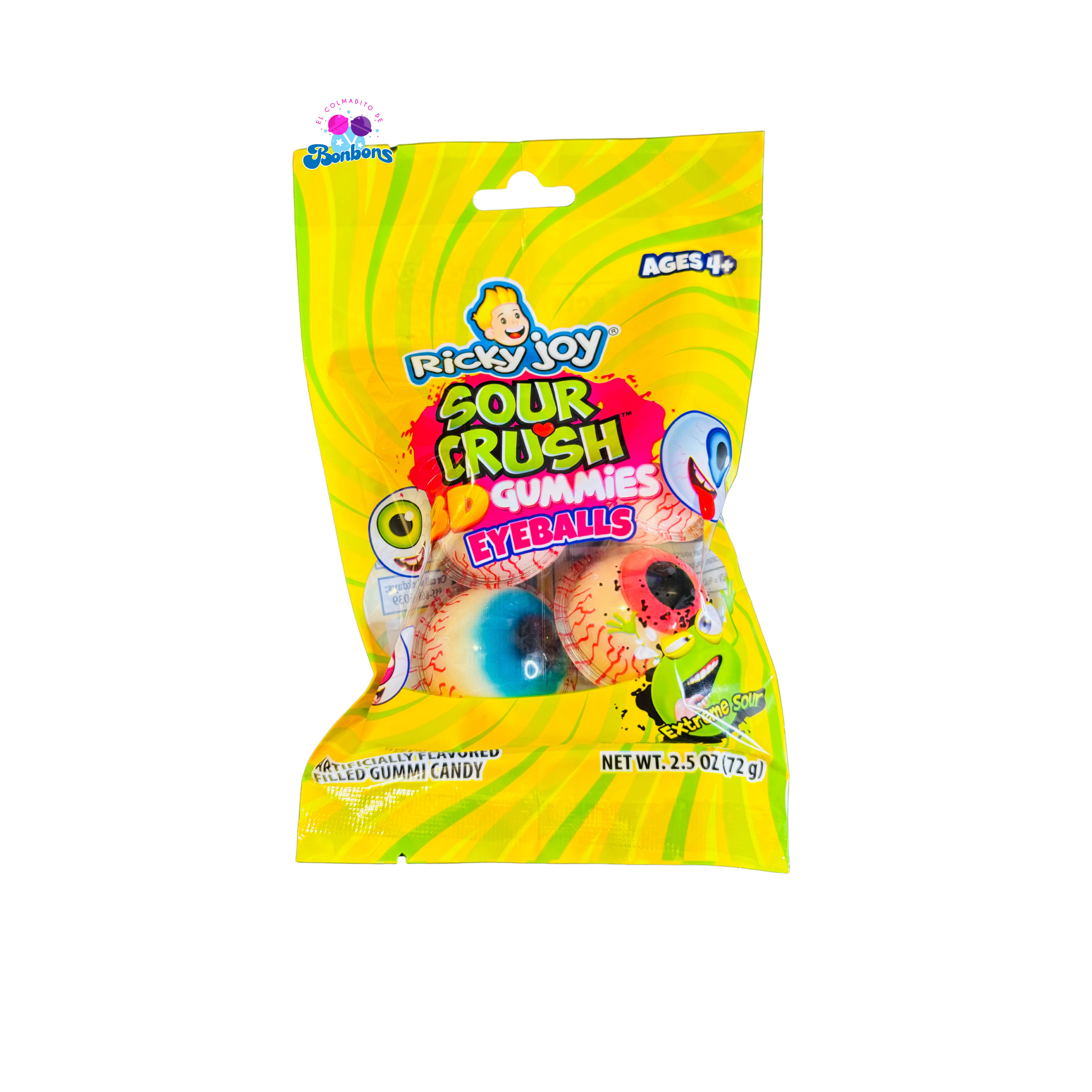 RICKY JOY SOUR CRUSH 3D GUMMIES EYEBALLS – EL COLMADITO DE BONBONS LLC