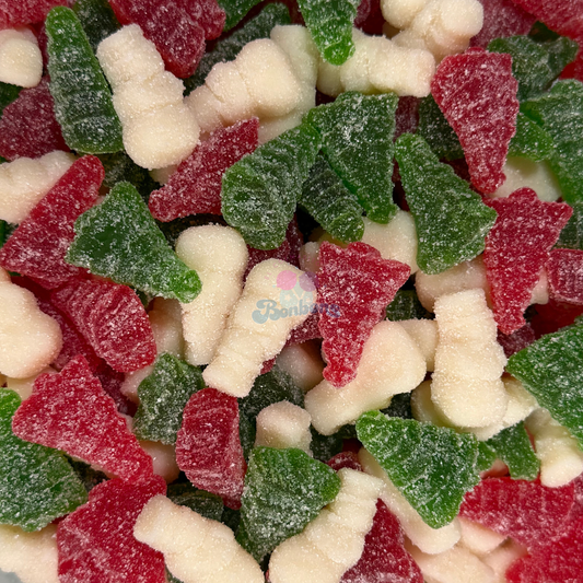 CHRISTMAS GUMMI SNOWMEN & TREES WITH SNOW