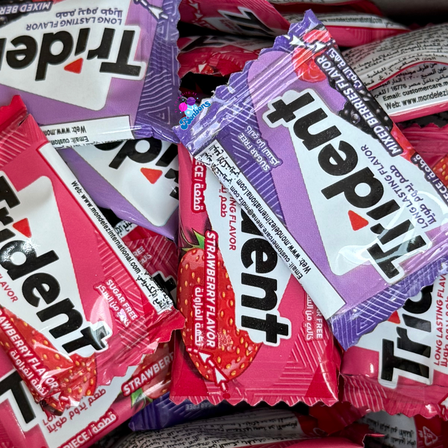 TRIDENT MIXED BERRIES & STRAWBERRY (PACK DE 10)