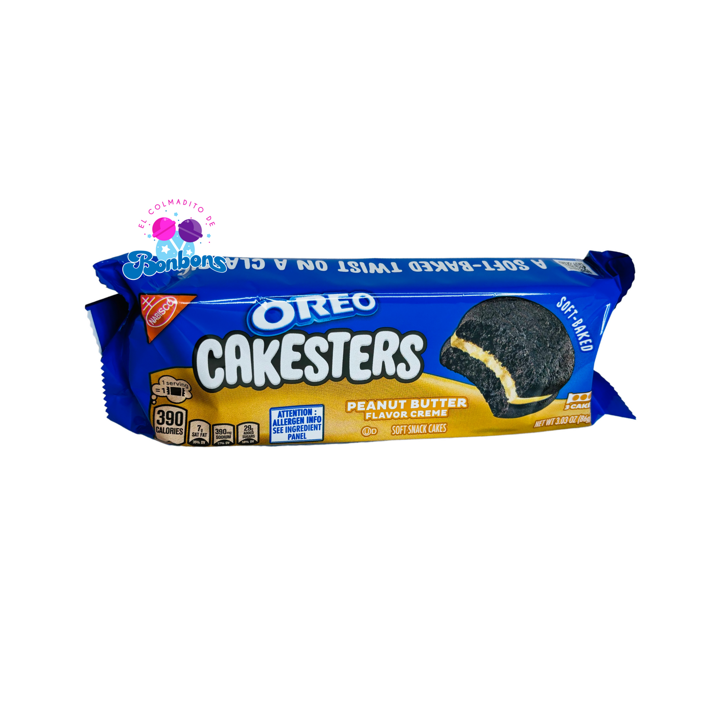 OREO CAKESTERS PEANUT BUTTER FLAVOR CREME EL COLMADITO DE BONBONS