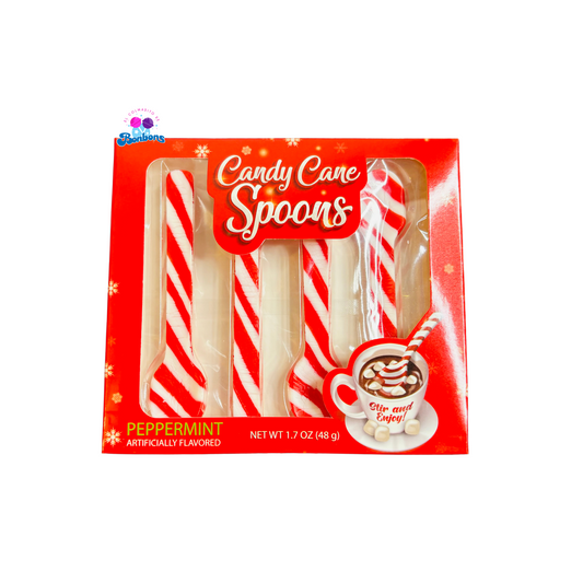 CANDY CANE SPOONS PEPPERMINT