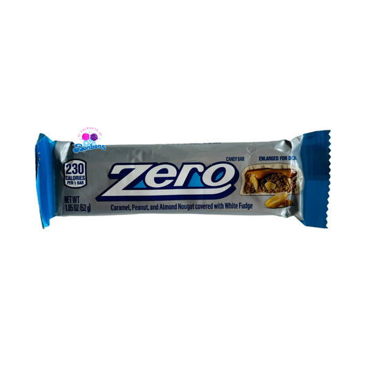 ZERO (Caramel, Peanut, and Almond Nougat covered with White Fudge)