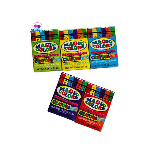 MAGIC COLORS BUBBLE GUM CRAYONS