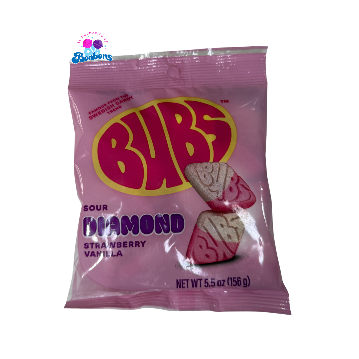 BUBS SOUR DIAMOND STRAWBERRY VANILLA