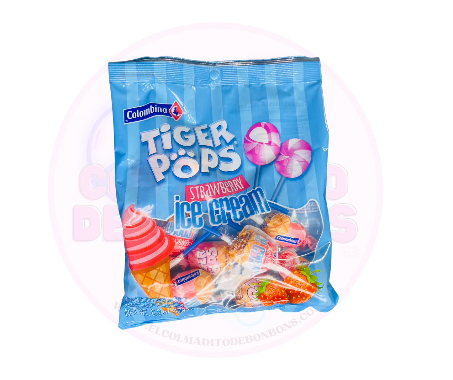 TIGER POPS STRAWBERRY ICE CREAM