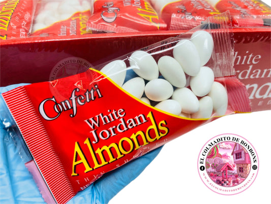 CONFETTI WHITE JORDAN ALMONDS